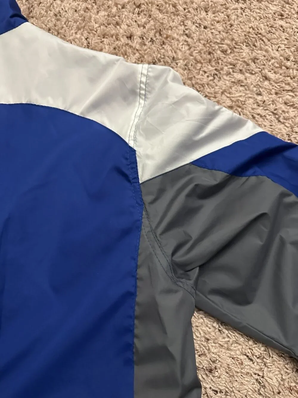 New York Giants SI Reebok Colorblock Full Zip Windbreaker Jacket Men's Size XL